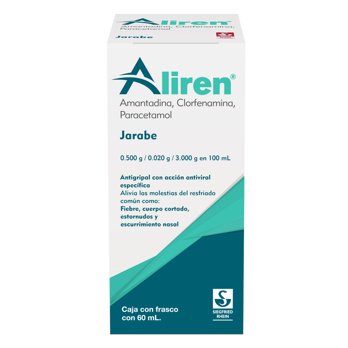 Aliren 60 Ml - Gotas Pediátricas (Amantadina, Paracetamol Y Clorfenamina)