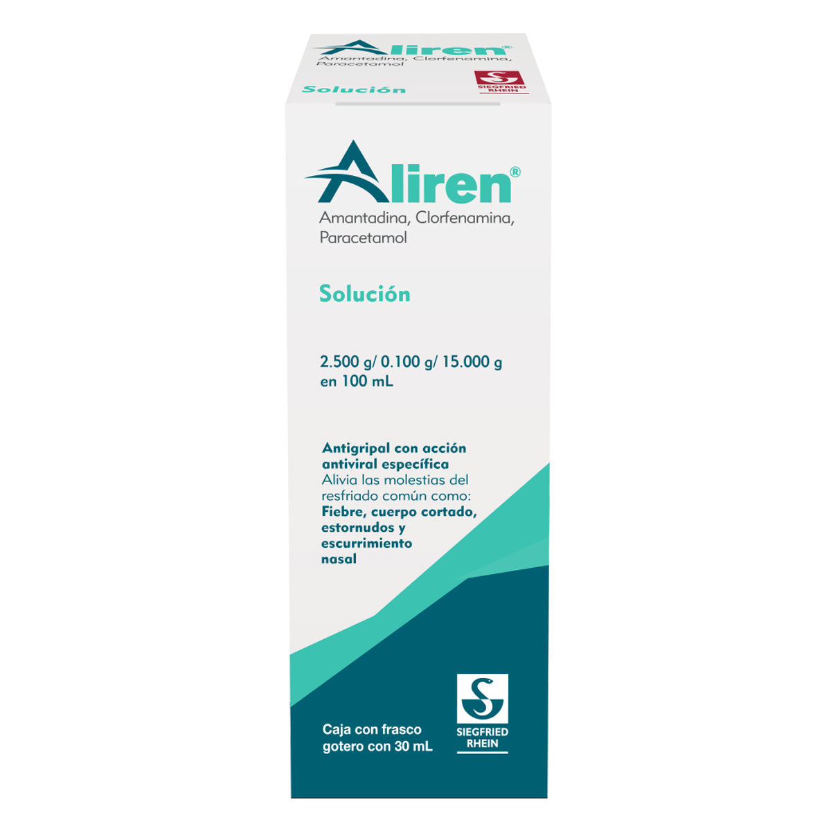 Aliren 30 Ml - Gotas Pediátricas Amantadina, Paracetamol Y Clorfenamina 7501300420565