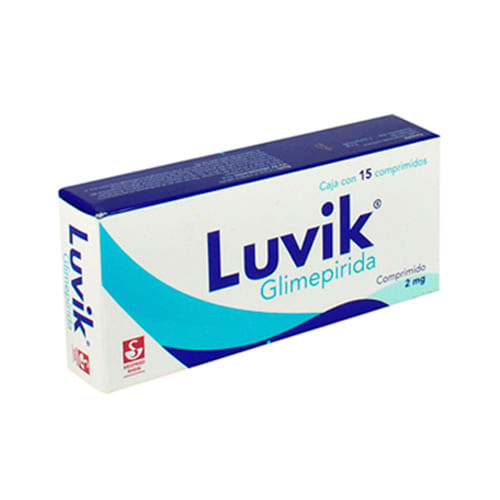 Luvik (Glimepirida) 2 Mg Con 15 Comprimidos