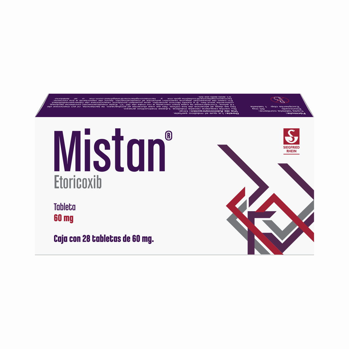 Mistan 60 Mg Con 28 Tabletas