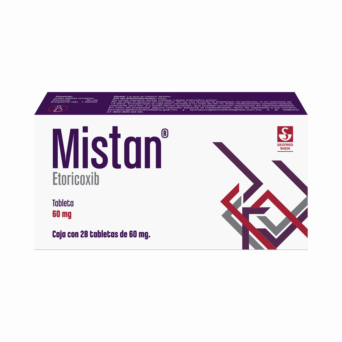 Mistan 60 Mg Con 28 Tabletas