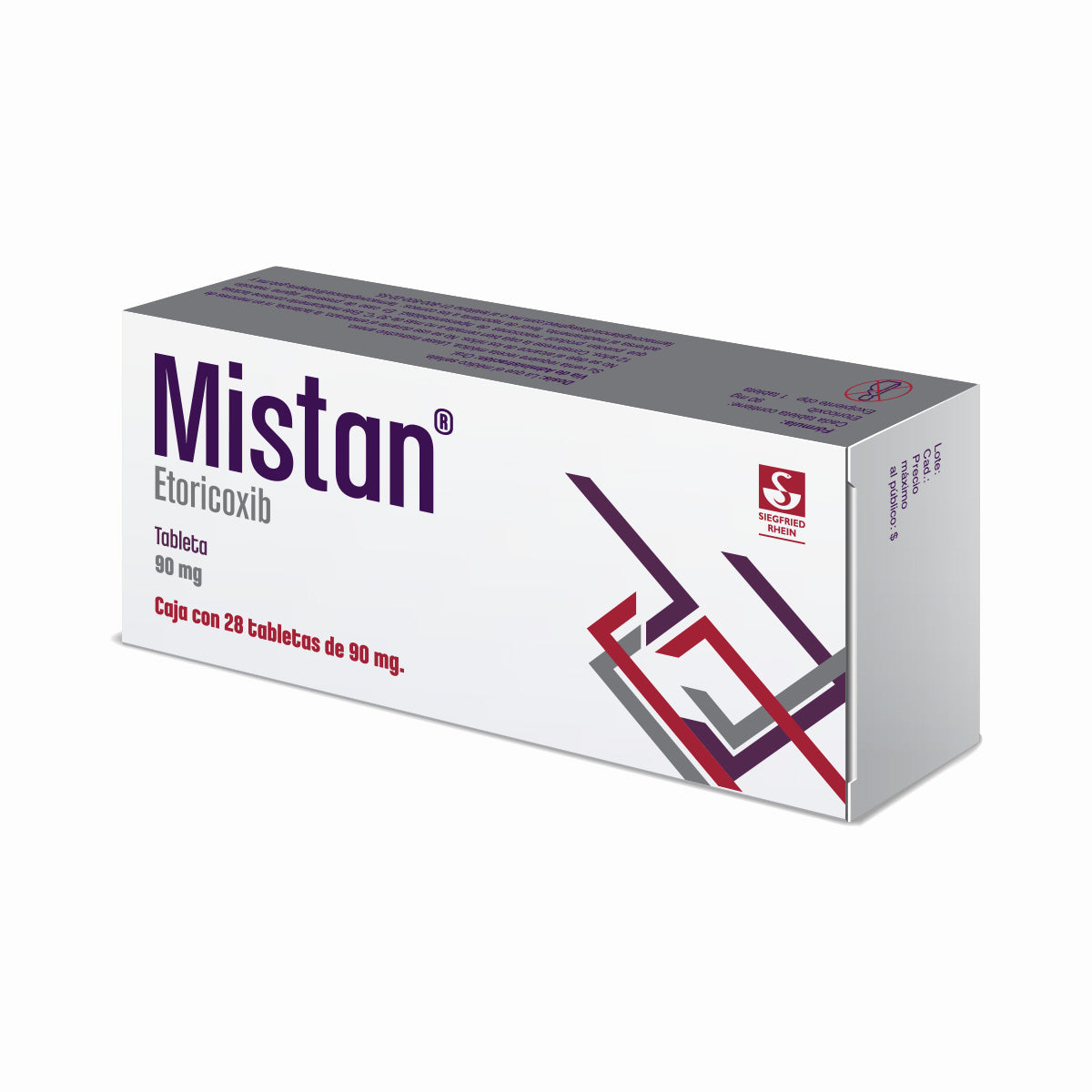 Mistan 90 Mg Con 28 Tabletas