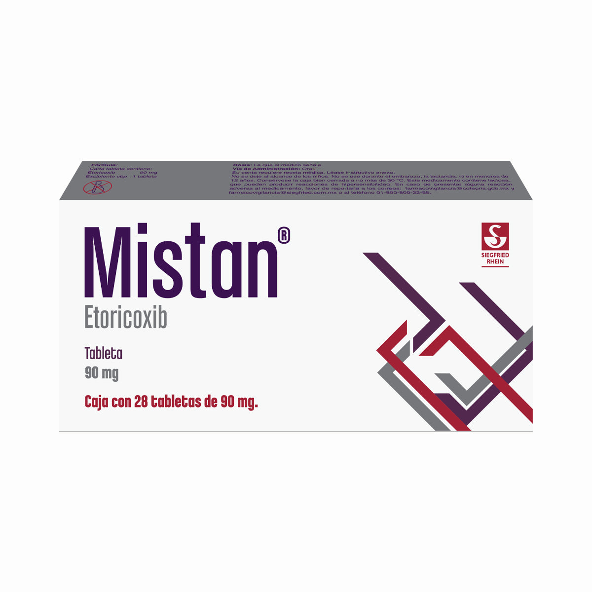 Mistan 90 Mg Con 28 Tabletas