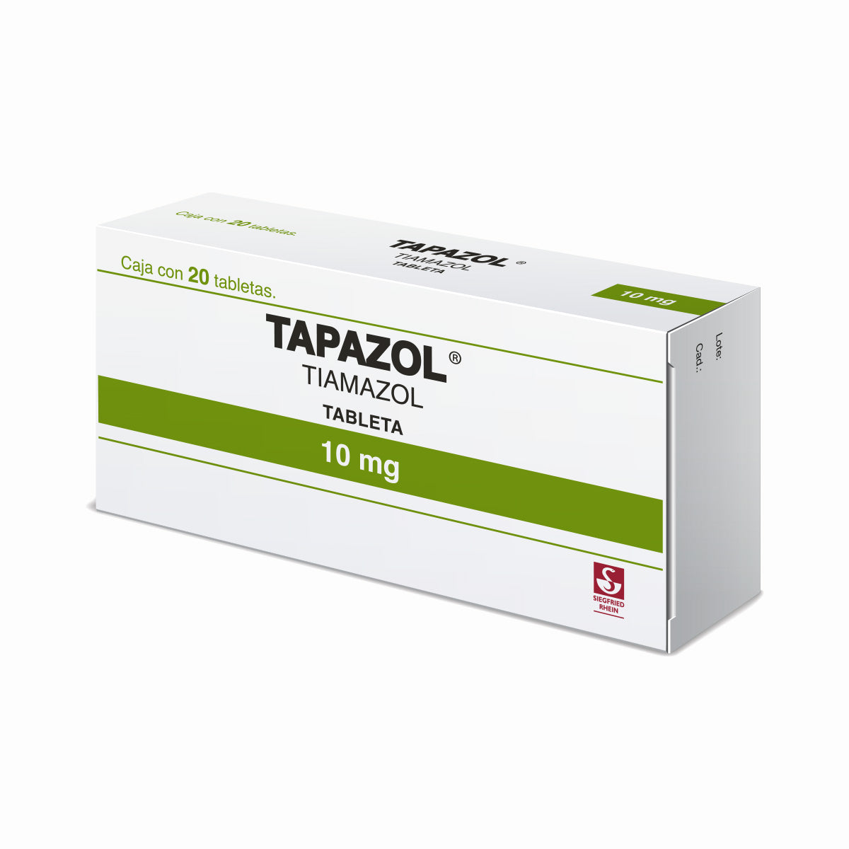 Tapazol 10 Mg Con 20 Tabletas