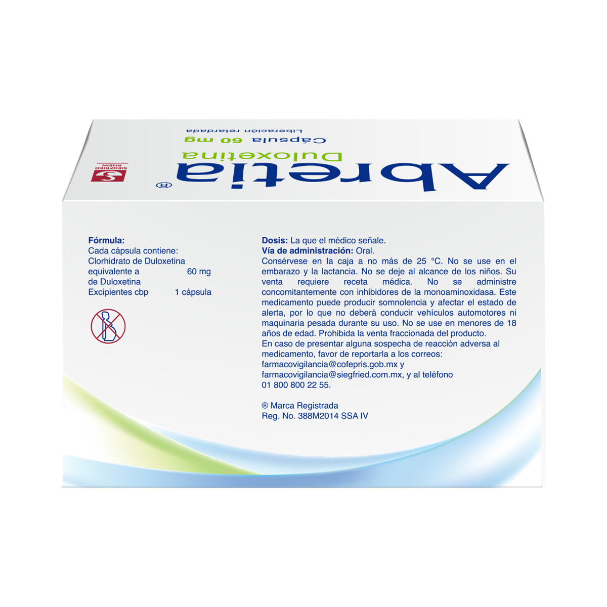 Abretia 60 Mg - Caja Con 28 Cápsulas (Duloxetina)