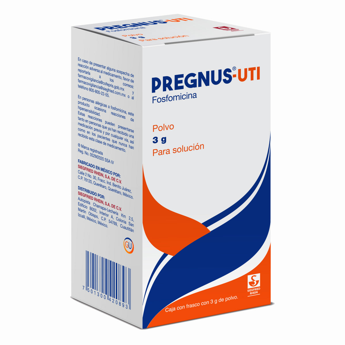 Pregnus-Uti Adulto 3 G - Polvo (Fosfomicina)
