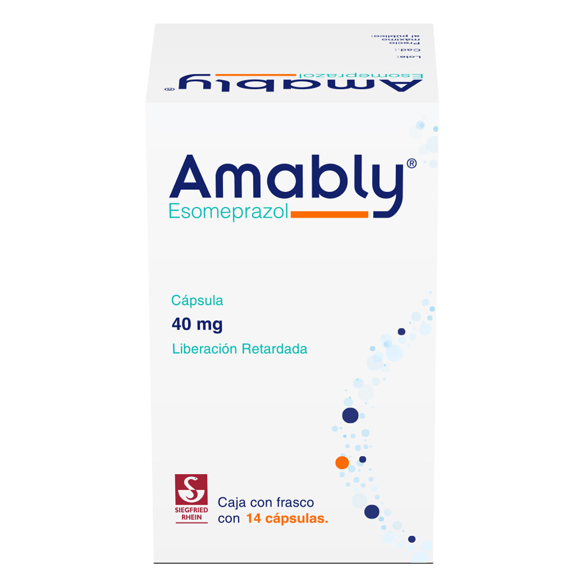 Amably 40 Mg - Frasco Con 14 Cápsulas (Esomeprazol)
