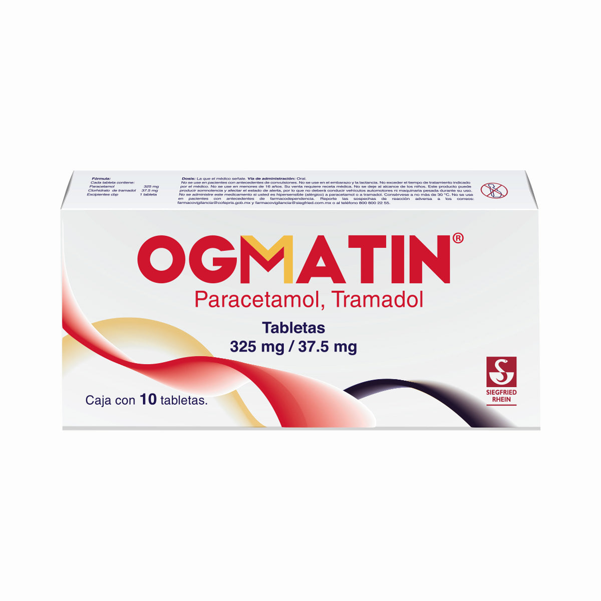 Ogmatin 325Mg/37.5Mg Con 10 Tabletas 