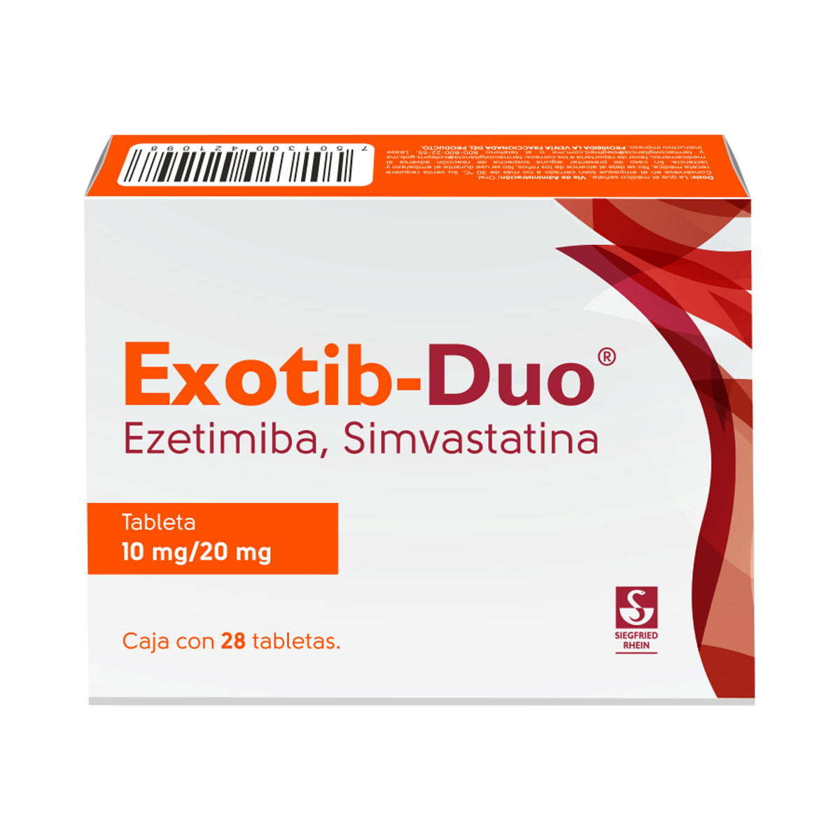 Exotib Duo 10/20 Mg Con 28 Tabletas
