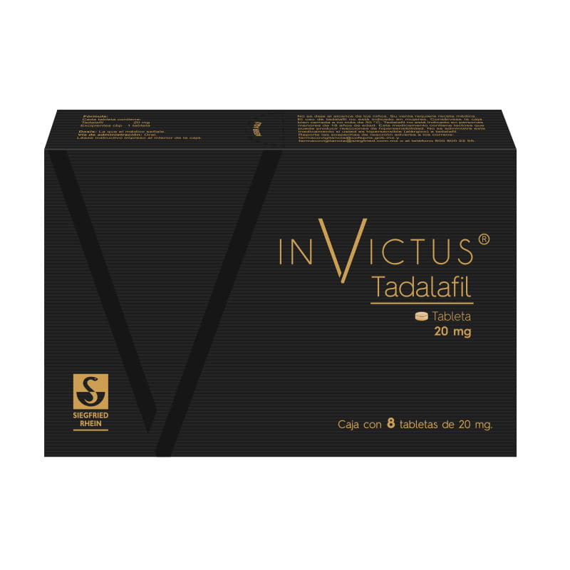 Invictus 20 Mg - Caja Con 8 Tabletas (Tadalafil)