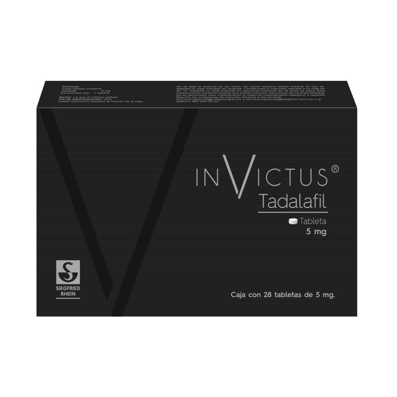 Invictus 5 Mg - Caja Con 28 Tabletas (Tadalafil)