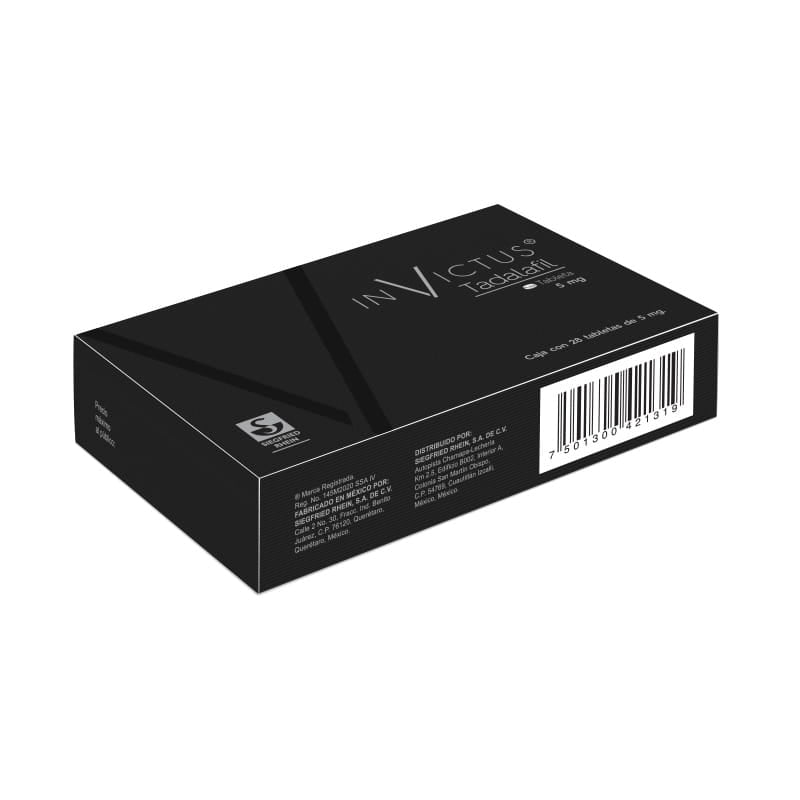 Invictus 5 Mg - Caja Con 28 Tabletas (Tadalafil)
