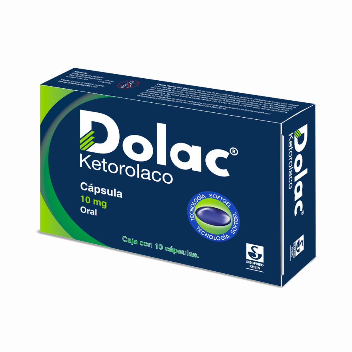 Dolac 10 Mg - Caja Con 10 Cápsulas (Ketorolaco)