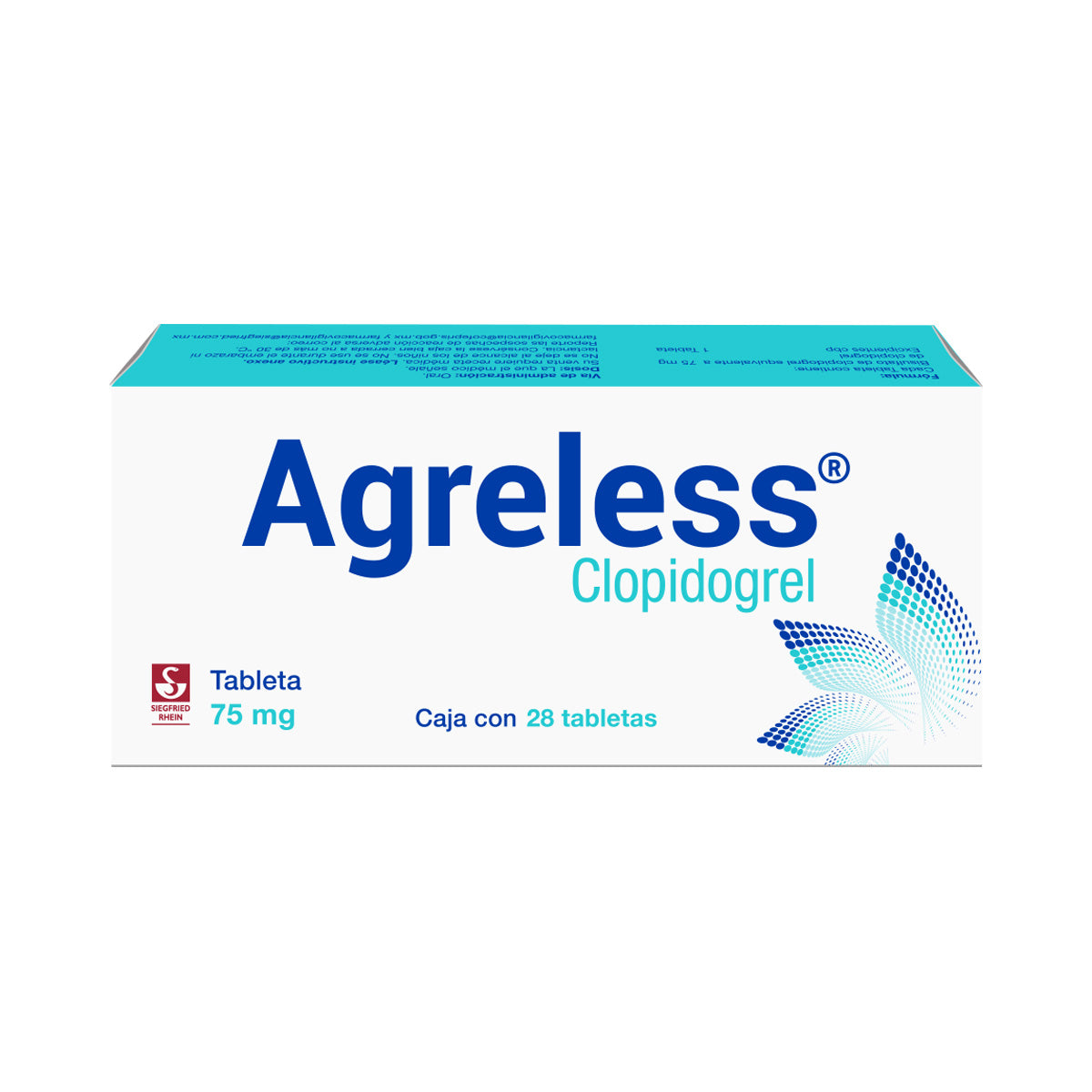 Agreless 75 Mg - Caja Con 28 Tabletas (Clopidogrel)