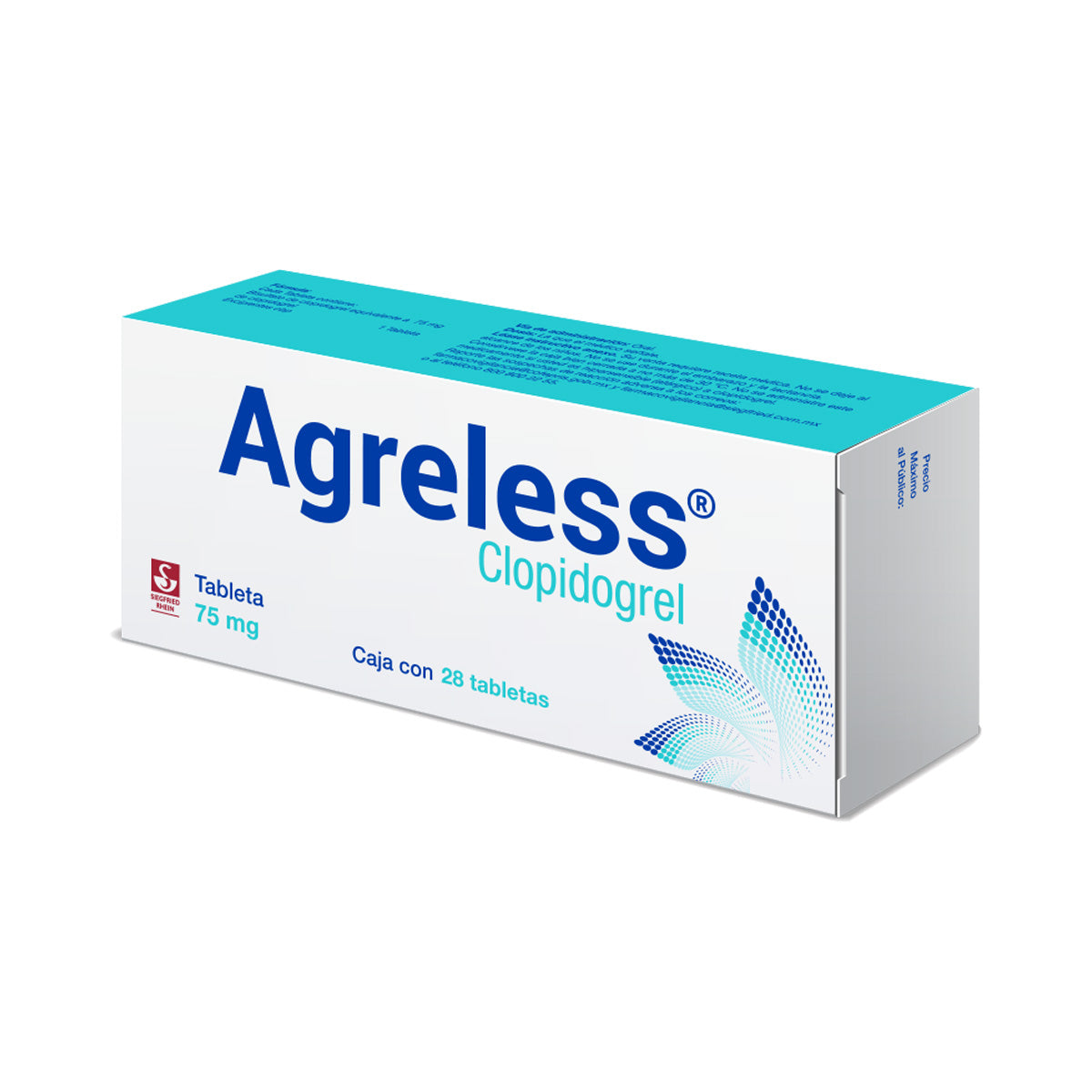 Agreless 75 Mg - Caja Con 28 Tabletas (Clopidogrel)
