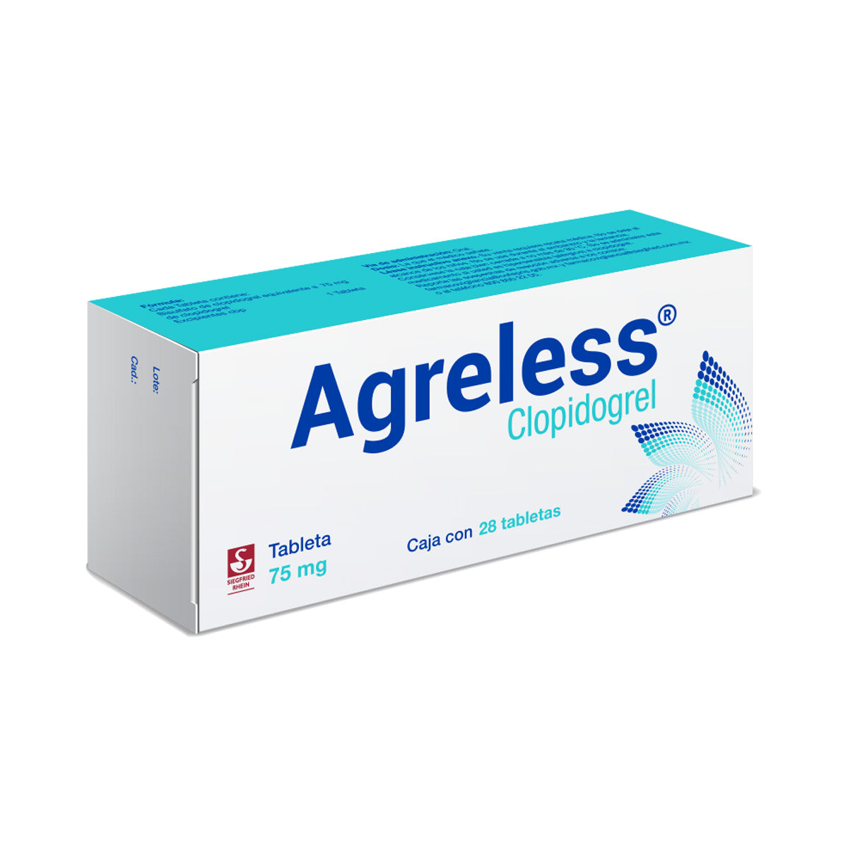 Agreless 75 Mg - Caja Con 28 Tabletas (Clopidogrel)