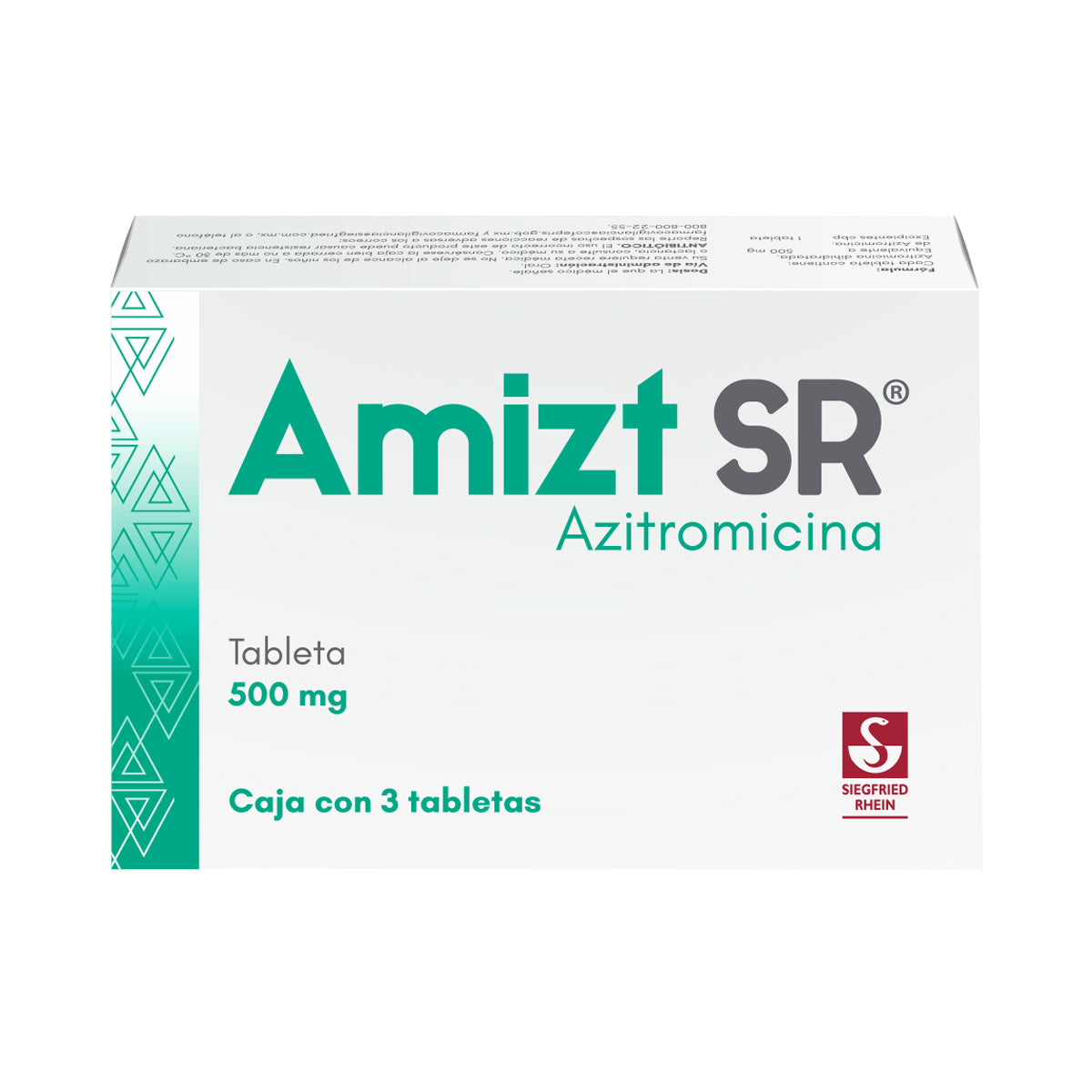 AMIZT SR 500 MG CON 3 TAB