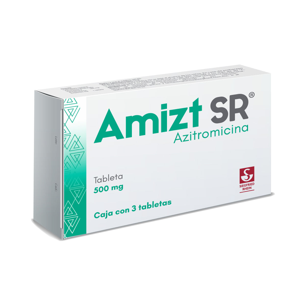 AMIZT SR 500 MG CON 3 TAB