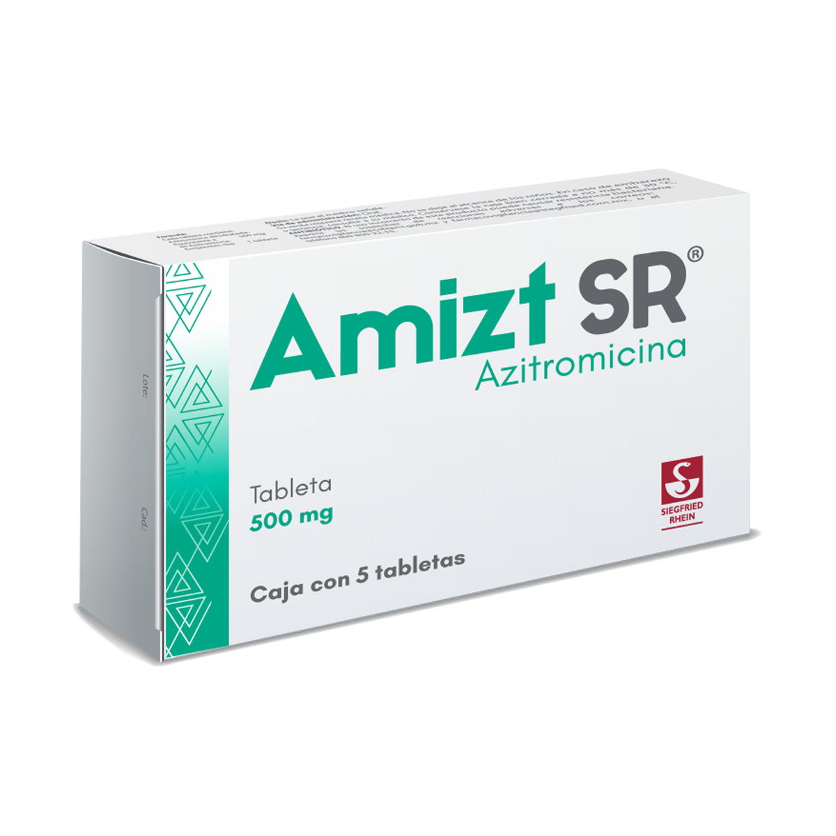 Amizt Sr 500 Mg - Caja Con 5 Tabletas (Azitromicina)