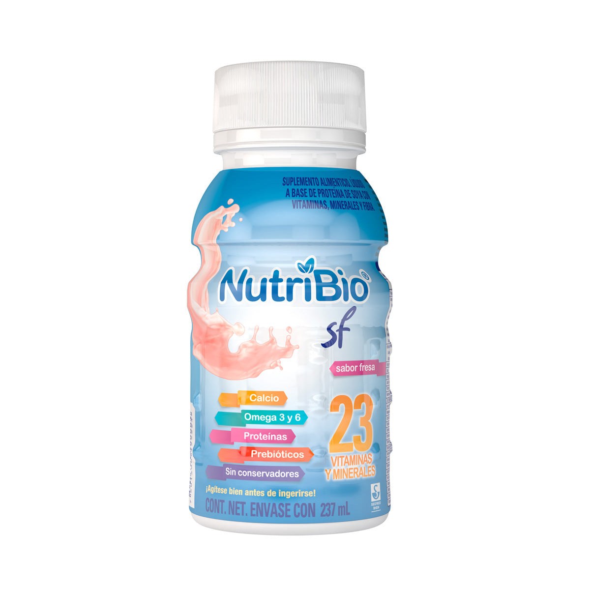 Nutribio Sf Suplemento Alimenticio Fresa 237 Ml