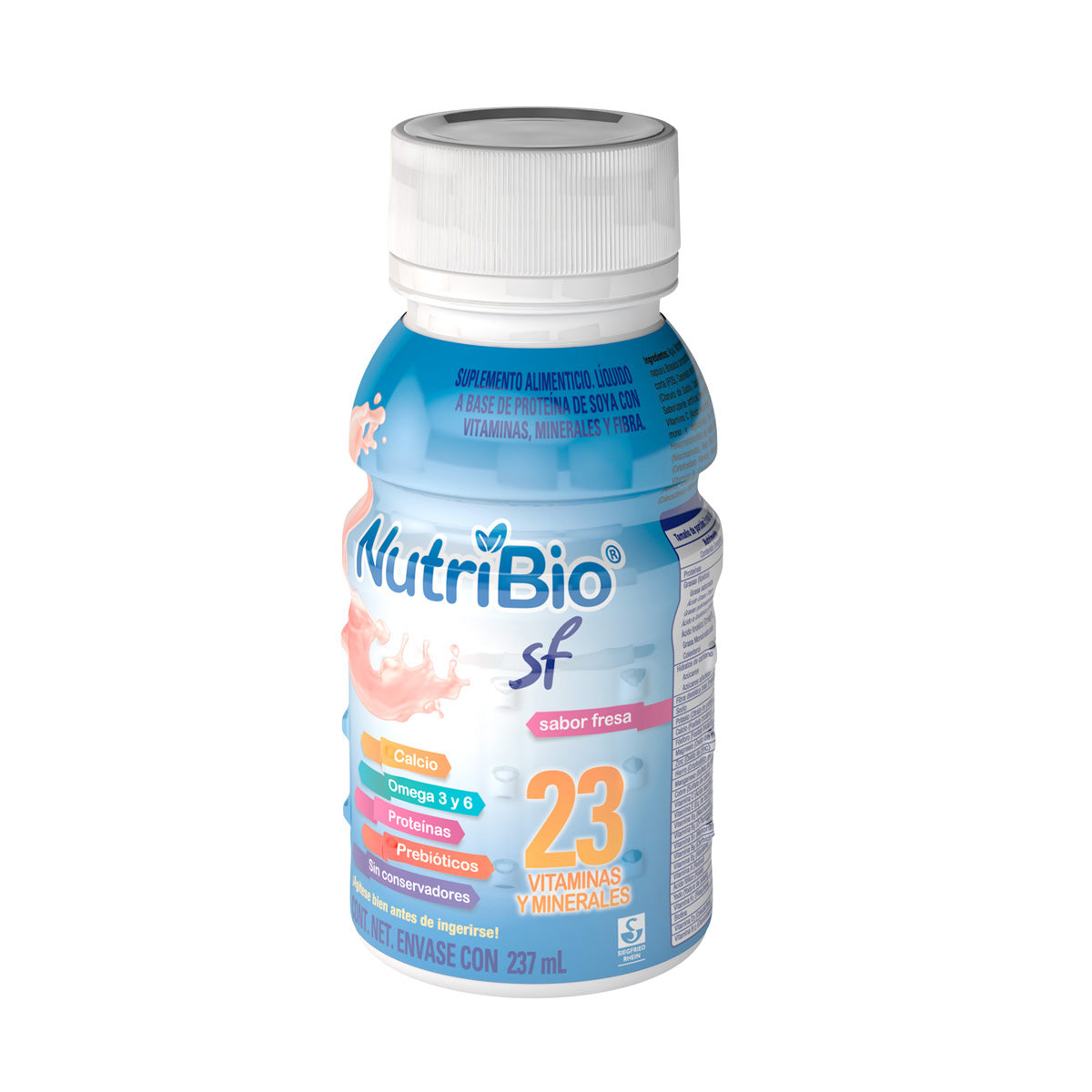 Nutribio Sf Suplemento Alimenticio Fresa 237 Ml