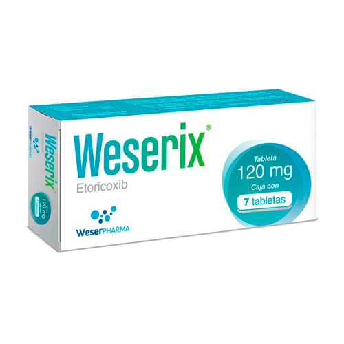 Weserix 120 Mg Con 7 Tabletas