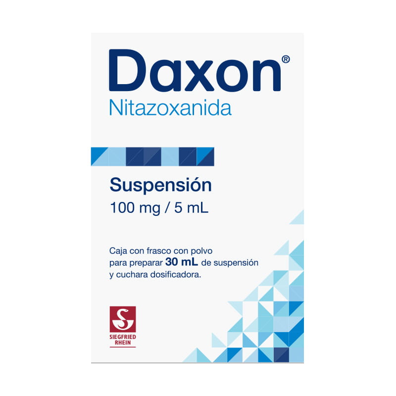 Daxon 100 Mg / 5 Ml - Frasco Con Polvo Para Suspensión 30 Ml (Nitazoxanida)