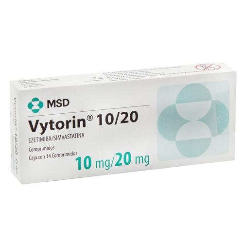 Vytorin 10/20 Mg Con 14  Comprimidos