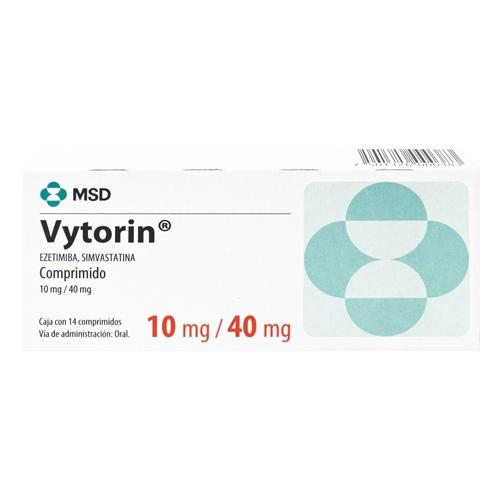 Vytorin 10/40 Mg Con 14 Comprimidos