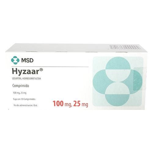 Hyzaar 100/25Mg Con 30 Comprimidos