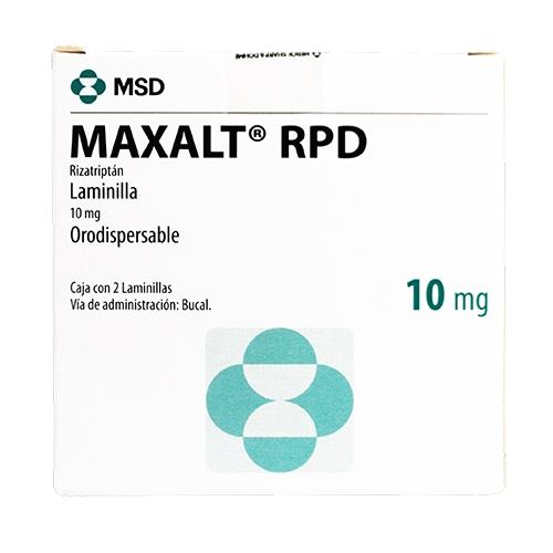 Maxalt 10 Mg Con 2 Tabletas