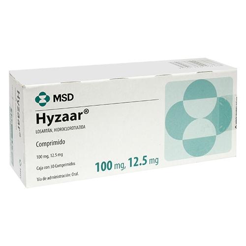 Hyzaar 100/12.5 Mg Con 30 Comprimidos