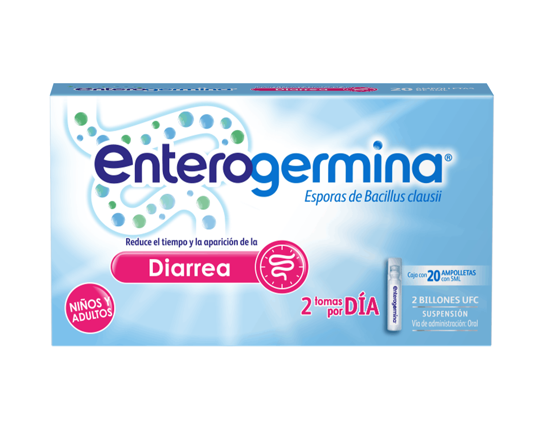 ENTEROGERMINA 2B ORAL AMPOLLETAS 20 X 5 ML