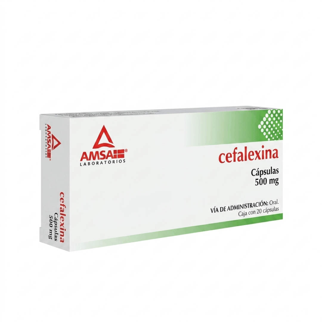 Cefalexina 500 Mg Con 20 Capsulas Amsa