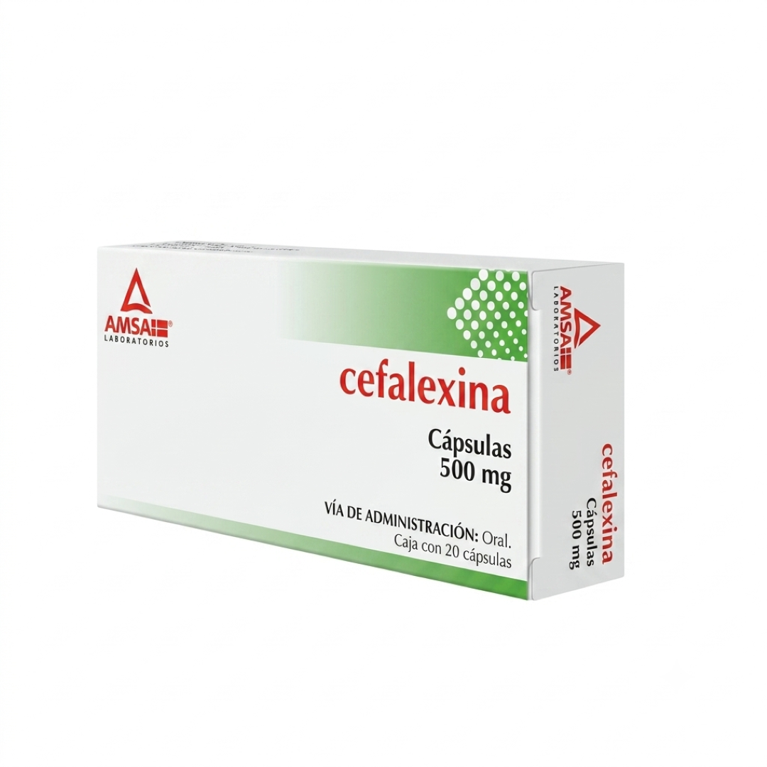 Cefalexina 500 Mg Con 20 Capsulas Amsa