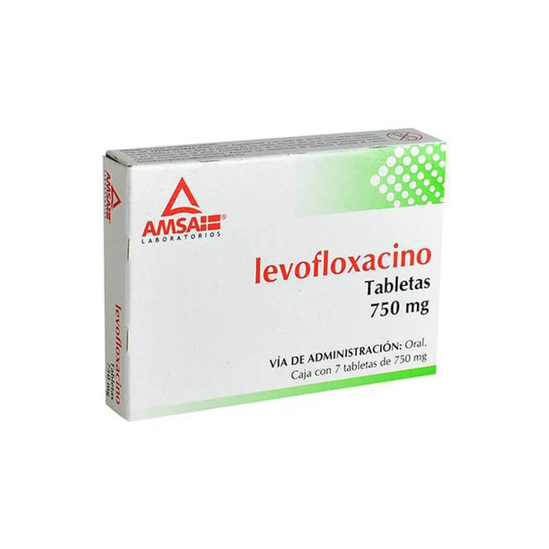 Am Levofloxacino 750 Mg Con 7 Tabletas Amsa