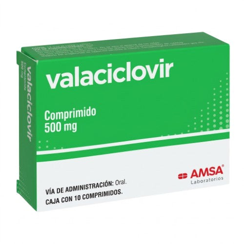 Valaciclovir 500 Mg Con 10 Comprimidos Amsa