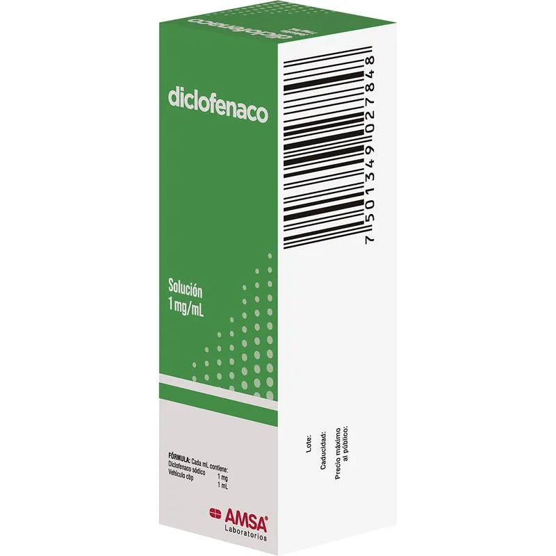 Diclofenaco 1 Mg Solucion Oftalmica 5 Ml