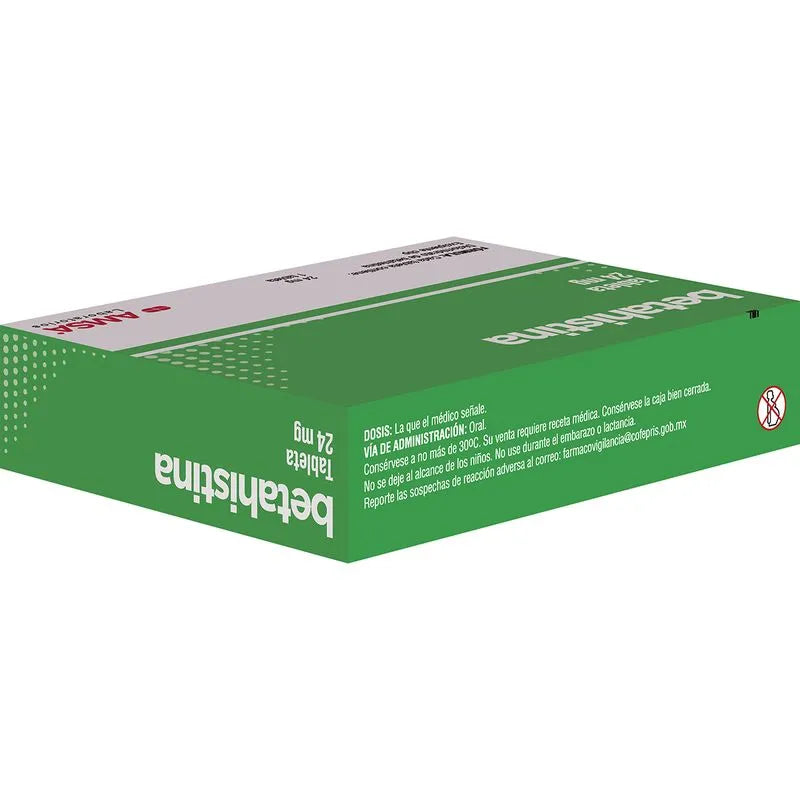 Betahistina 24 Mg Con 30 Tabletas Amsa