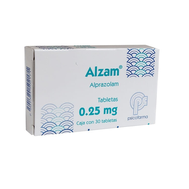 Alzam 0.25 Mg Con 30 Tabletas