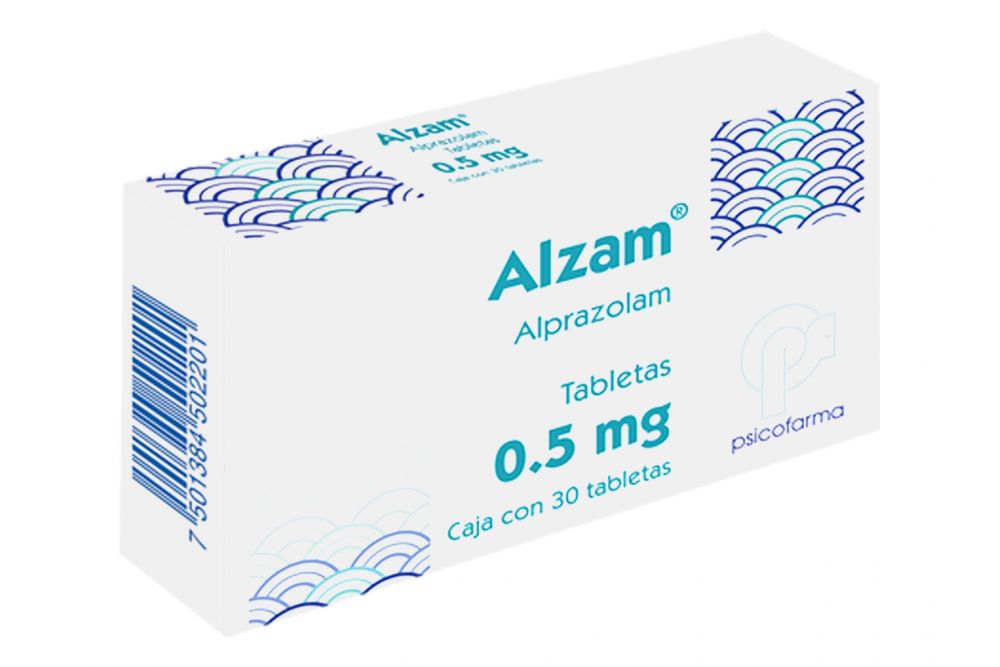 Alzam 0.50 Mg Con 30 Tabletas