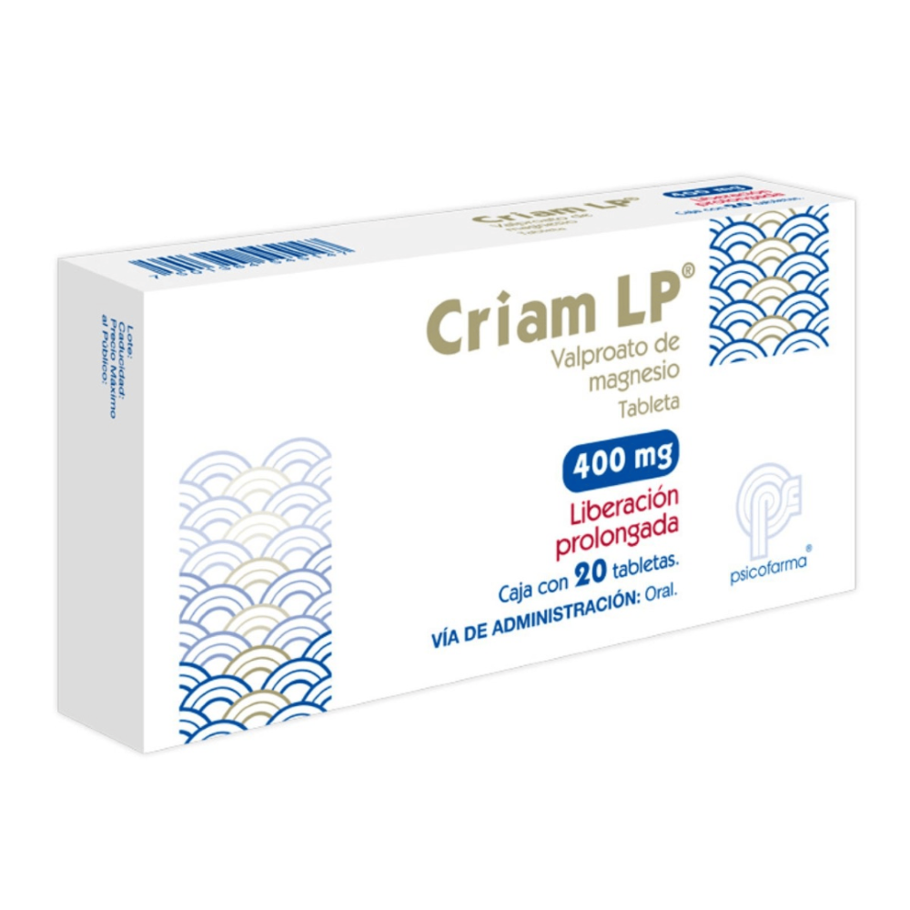 Criam 400 Mg Liberacion Prolongada Tab 20
