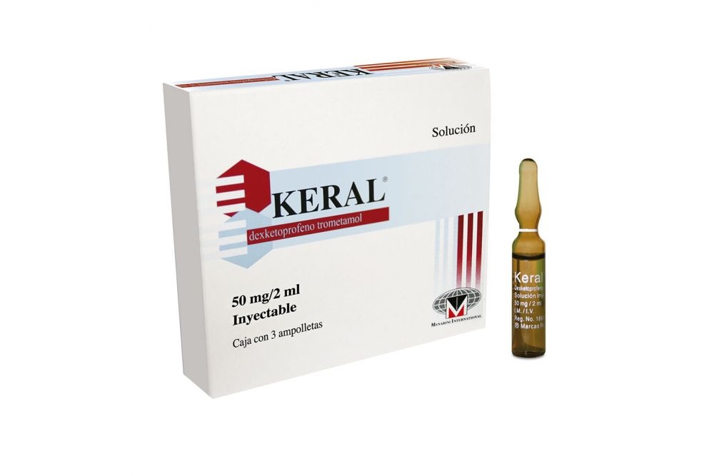 Keral 50 Mg Ampolletas Con 3 X 2 Ml