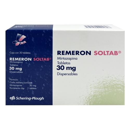 Remeron Solucion Tab 30 Mg Con 30 Tabletas