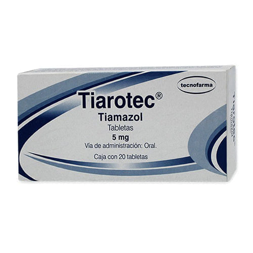 Tiarotec (Tiamazol) 5 Mg Con 20 Tabletas