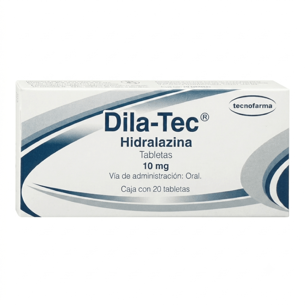 Dila-Tec (Hidralazina) 10 Mg Con 20 Tabletas
