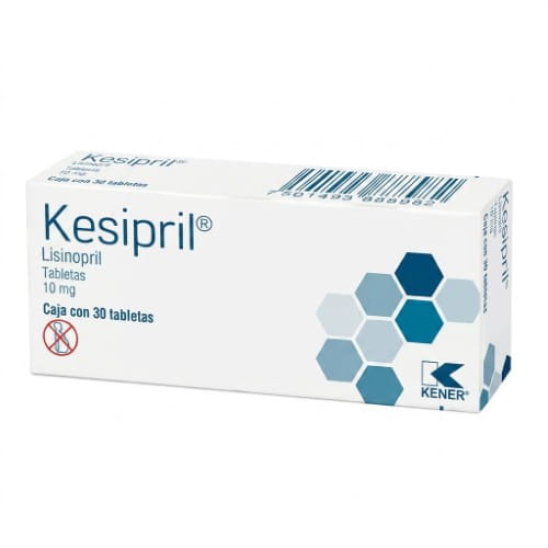 Kesipril (Lisinopril) 10 Mg Tabletas Con 30 Kener