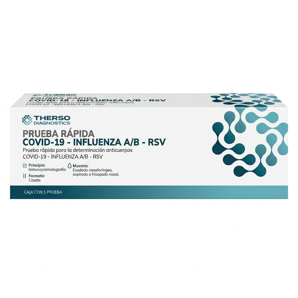 Prueba Rapida Covid + Influenza + A/B + Rsv Con 1