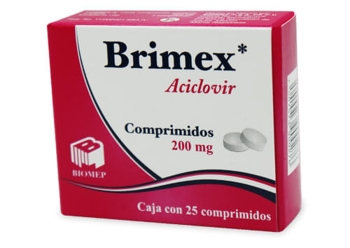 Brimex (Aciclovir)  200 Mg Comprimidos 25 Biomep