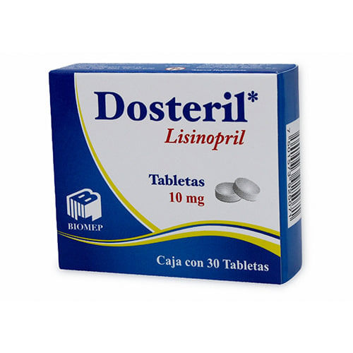 Dosteril (Lisinopril) 10 Mg Con 30 Tabletas